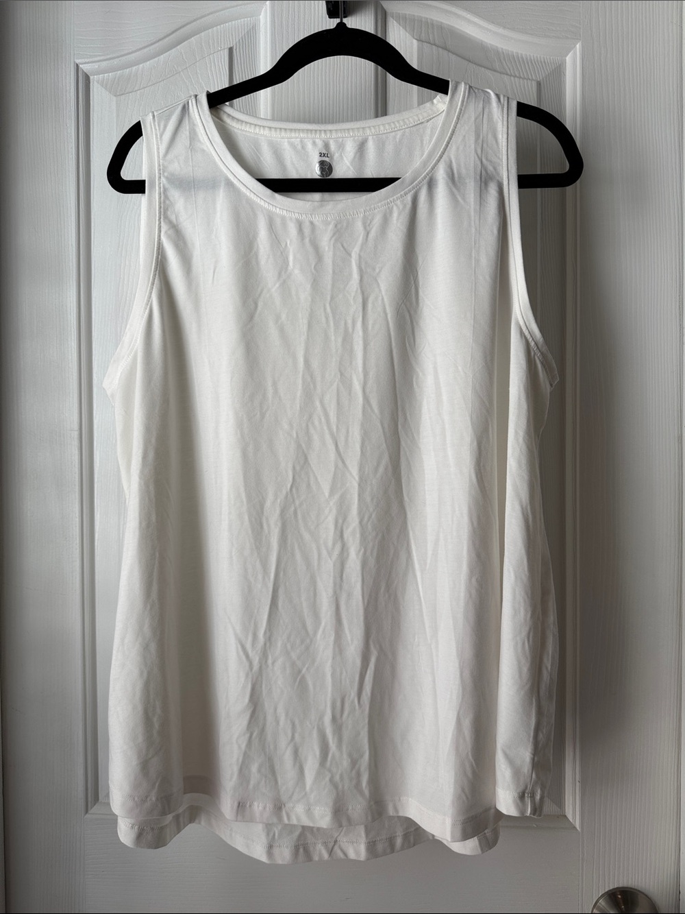 Sleeveless White Tank Top - Classic Women's Layering Tee